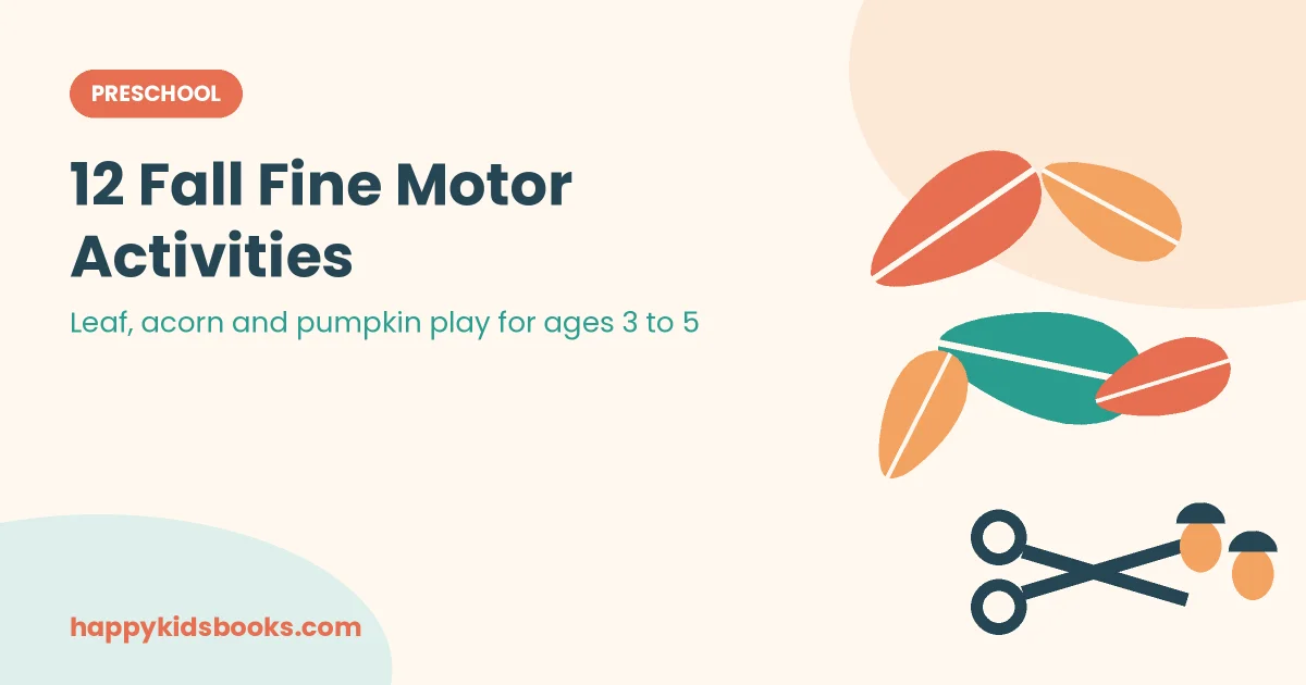 Fall fine motor activities for preschoolers