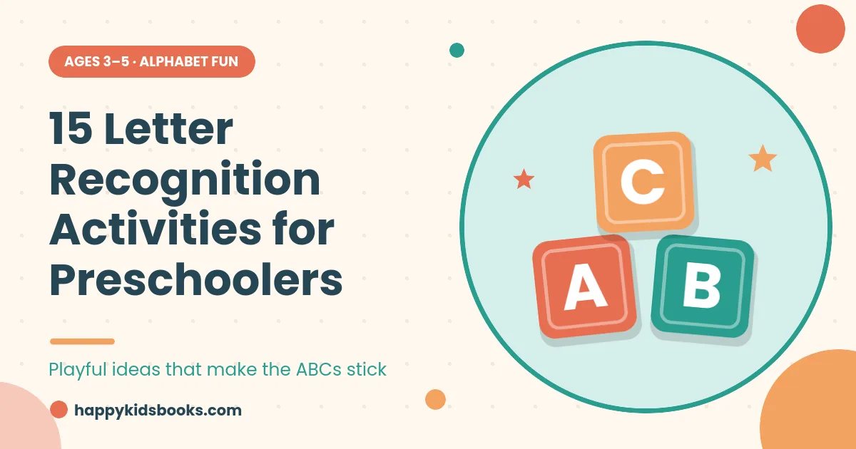 Letter recognition activities for preschoolers