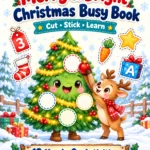 Christmas busy book printable for toddlers