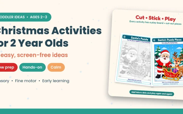 Christmas activities for 2 year olds: 15 easy, screen-free toddler ideas