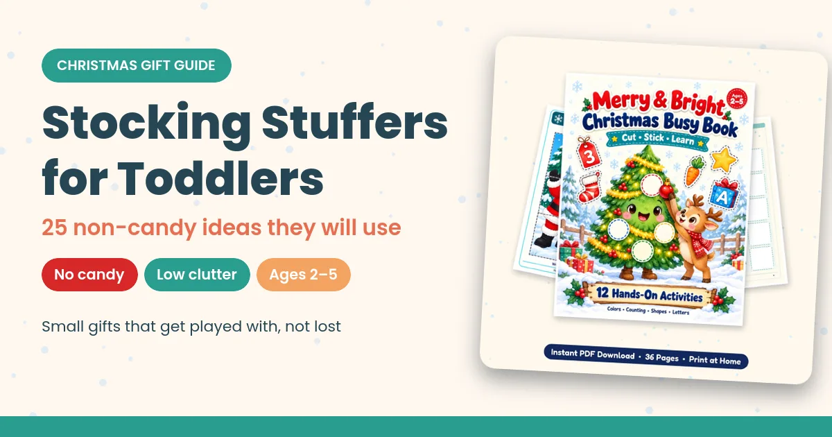 Stocking stuffers for toddlers: 25 non-candy ideas for ages 2 to 5